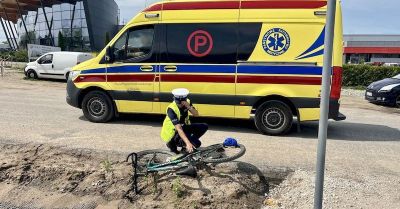 Wsiadł na rower z ponad dwoma promilami. Przewrócił się i trafił na SOR.